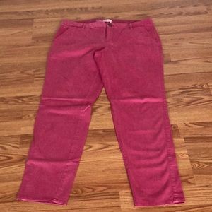 Sonoma Dark Pink Straight Skinny Pants in Women’s Size 11 Color 650 RN 73277